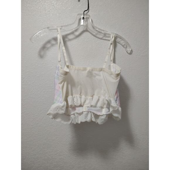 Sabrina By Mervene Ok Intimates 90' Corset Set Multicolor Gingham L/M - Picture 11 of 15